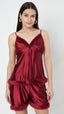 KOI SLEEPWEAR Satin Set with Fur