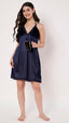 KOI Sleepwear Women’s Satin Short Nightdress with Soft Faux Fur Detailing – Comfortable and Stylish Nightwear