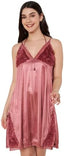 KOI SLEEPWEAR Women’s Satin Lace Chemise Nightdress