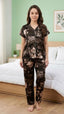 Itanlian Satin flower print Nightsuit