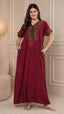 KOI SLEEPWEAR Bhopali embroidered gown