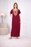 Creme Floral Embroidered Nightgown