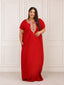 Abhlaline contrast Embroidered Nightgown