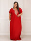 Abhlaline contrast Embroidered Nightgown