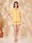 KOI-SOLID TEXTURE-SHORTS-MUSTARD-NIGHTS