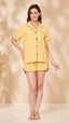 KOI-SOLID TEXTURE-SHORTS-MUSTARD-NIGHTS