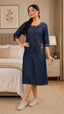 Premium Women’s Denim Midi Dress