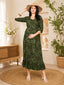 Printed Maternity Feeding Night Gown