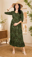 Printed Maternity Feeding Night Gown