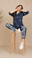Floral Print Rayon Night Suit Set for Women