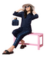 KOI SLEEPWEAR Premium linen fabric embroidered co-ord set for women
