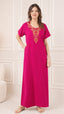 Cream Embroidered Nightgown