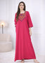 Resham Embroidery Full Sleeve Night Gown