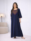 Resham Embroidery Full Sleeve Night Gown