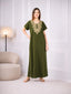 Creme Floral Embroidered Nightgown
