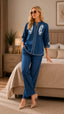 PREMIUM DENIM EMBROIDERY CO-ORD SET