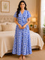 KOI Sleepwear Women's - Floral Wrap Style Night Gown