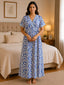 KOI Sleepwear Women's - Floral Wrap Style Night Gown