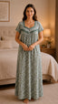 KOI Sleepwear Women's Premium Cotton Floral Printed Night Gown