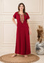 Crosswork Embroidered Nightgown