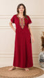 Crosswork Embroidered Nightgown