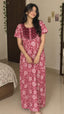 Floral Embroidered Cotton Nighty