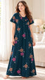 Vintage Alpine Flora Embroidered Long Gown