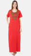 Patty Bra-free Comfort Embriodered Nighty