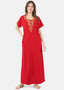 Cream Embroidered Nightgown