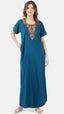Cream Embroidered Nightgown