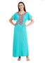 embroidery nighty with Pockets