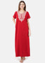 Cream Embroidered Nightgown