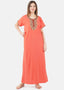 Multi Coloured Embroidered Nightgown