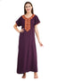 Multi Color Embroidery nighty with Pockets