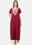 Cream Embroidered Nightgown