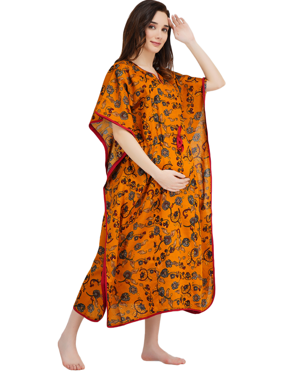 Silk Maternity Kaftan KOI Sleepwear