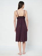 KOI SLEEPWEAR Satin Nightdress with Lace Detail
