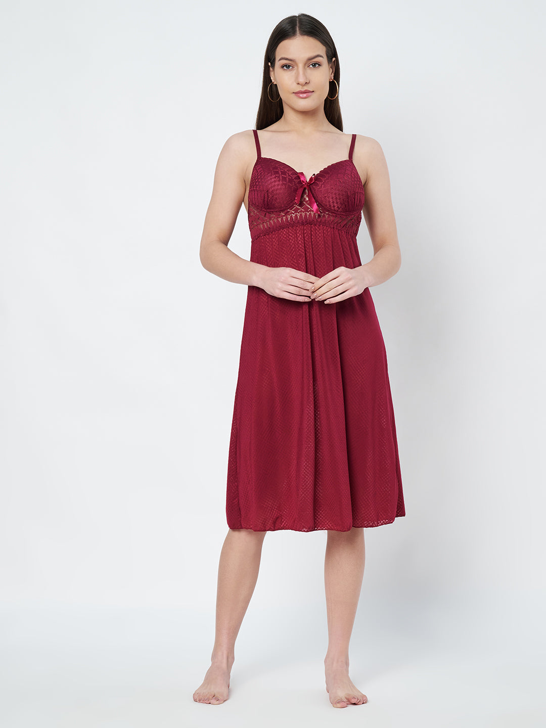 KOI SLEEPWEAR Premium Modal Nighty with Robe Secondary image