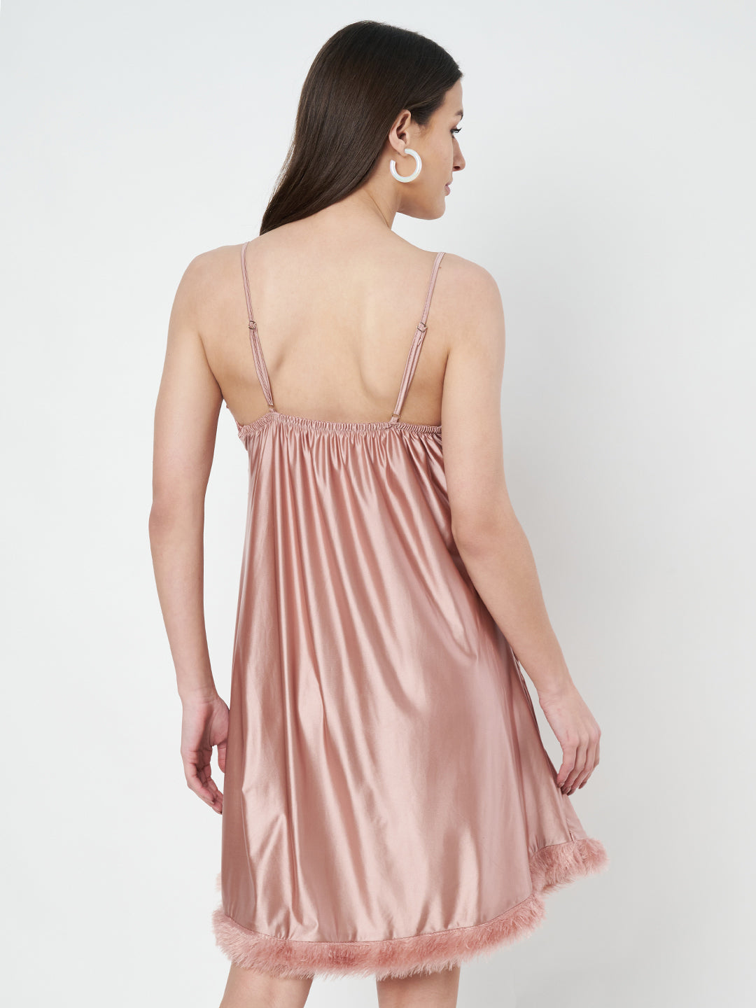 KOI SLEEPWEAR Satin Nighty with Lace Detail