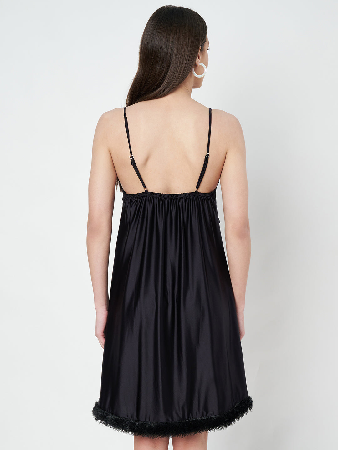KOI SLEEPWEAR Satin Nighty with Lace Detail