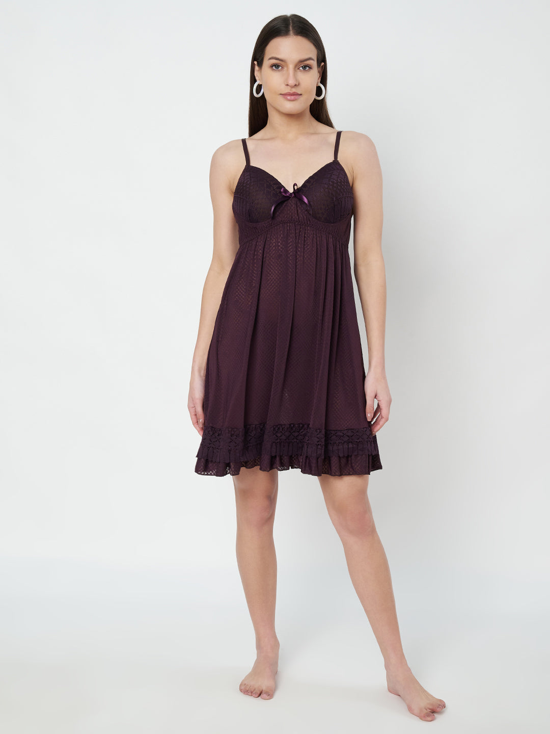 KOI SLEEPWEAR Premium Modal 1PC Wine Main image