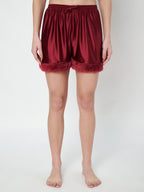 KOI SLEEPWEAR Satin Set with Fur
