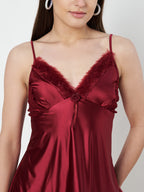 KOI SLEEPWEAR Satin Set with Fur