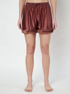 KOI SLEEPWEAR Satin Set with Fur