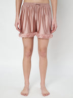 KOI SLEEPWEAR Satin Set with Fur