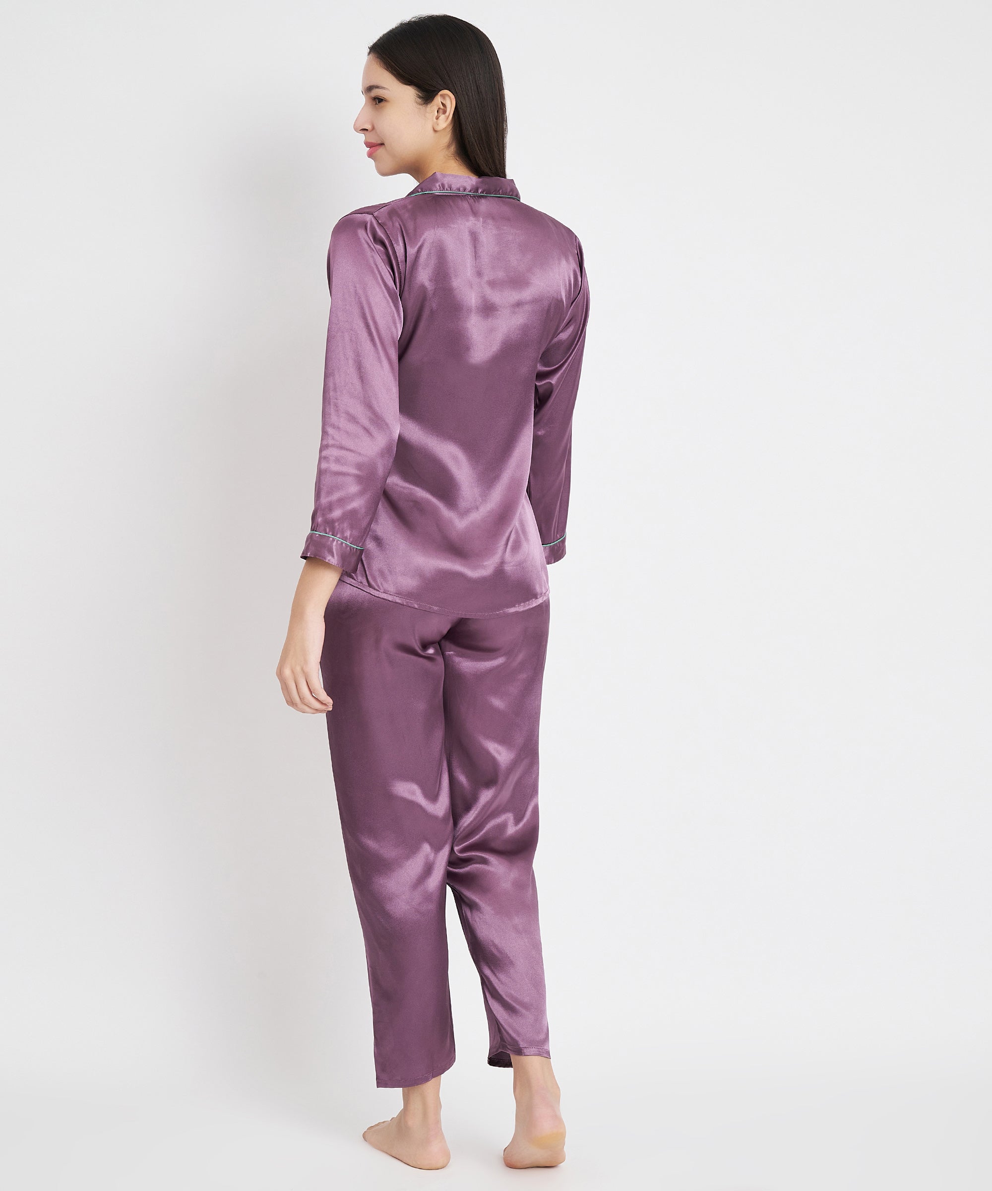 Classic Satin Nightsuits LAVENDER