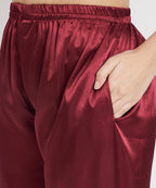 Classic Satin Nightsuits MARRON