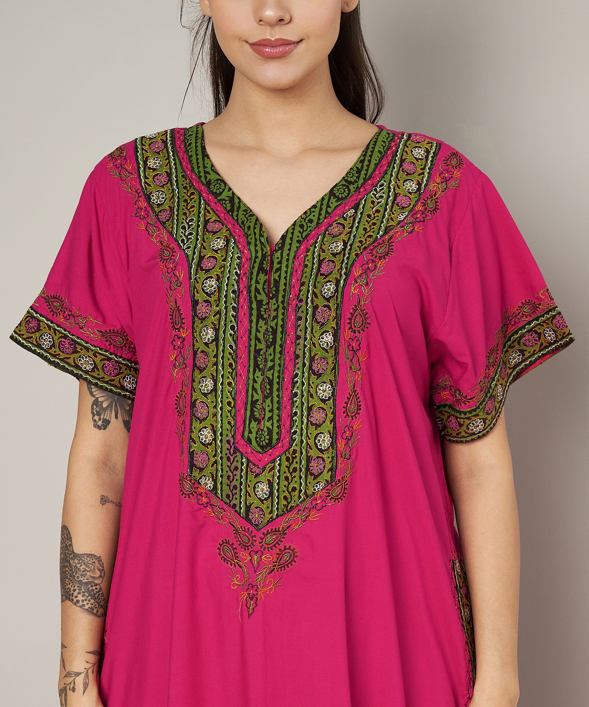 KOI SLEEPWEAR Bopali embroidered gown