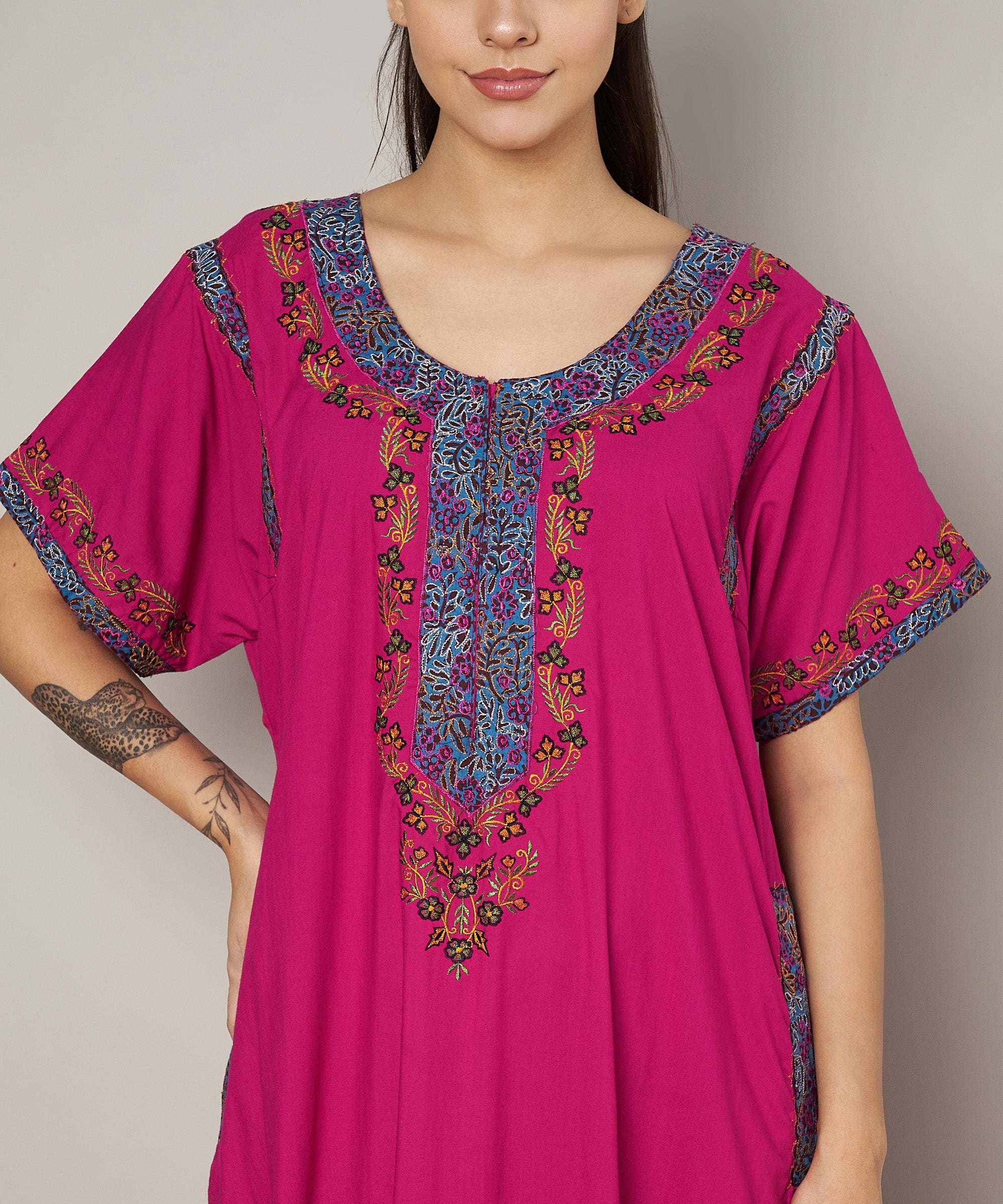 KOI SLEEPWEAR BHOPALI EMBROIDERED GOWN