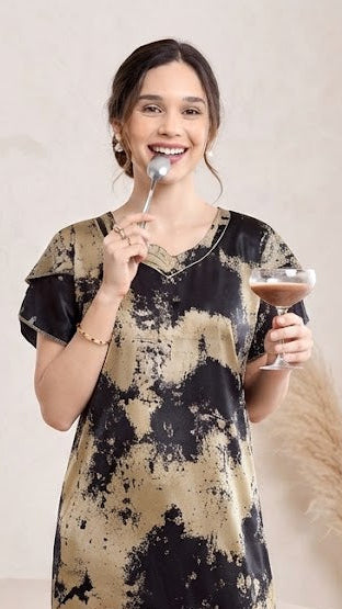 The Midnight Daze Satin Nighty | Nightgown
